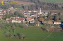 Chaussy seen from the sky, in Val-d'Oise department, France