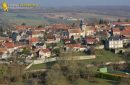 Omerville village  seen from the sky in Ile-de-France region , France