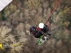 Vue aérienne d'un ULM paramoteur