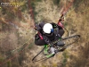 Vue aérienne d'un ULM paramoteur