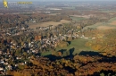 Le Val saint Germain vue du ciel en Automne