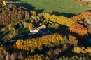 Chateau du marais vue du ciel en Automne