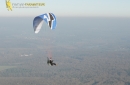 Paramoteur dans la brume Ile-de-France