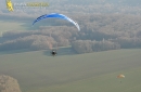 Paramoteur dans la brume Ile-de-France