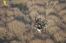 Paramoteur dans la brume Ile-de-France