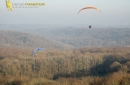 Paramoteur dans la brume Ile-de-France